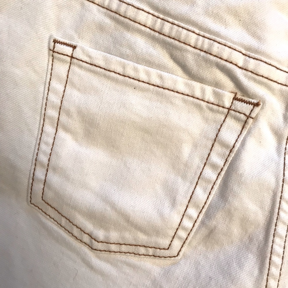 Wild Fable White Denim Shorts NEW Womens Size 00 High Waist 24 High Rise - Picture 8 of 13